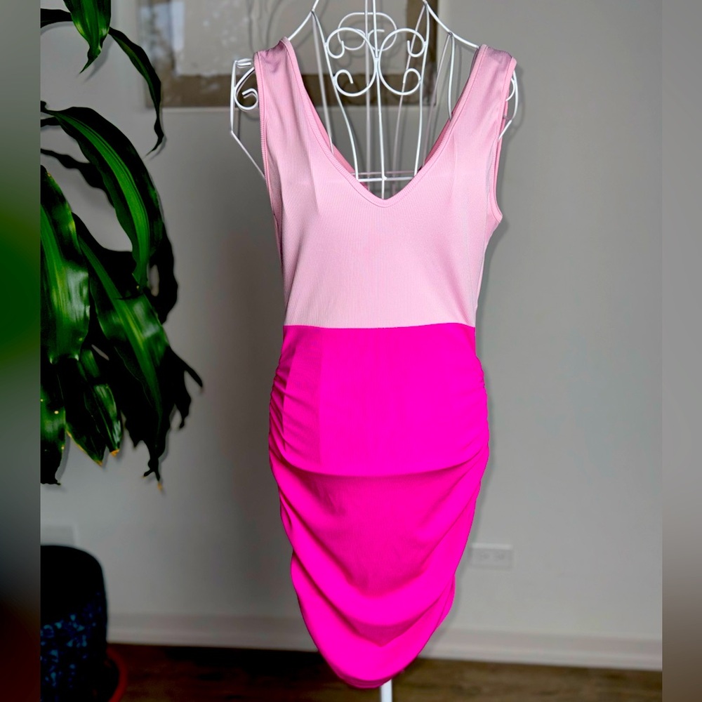 Woman SHEIN MIDI Dress Pink size Large